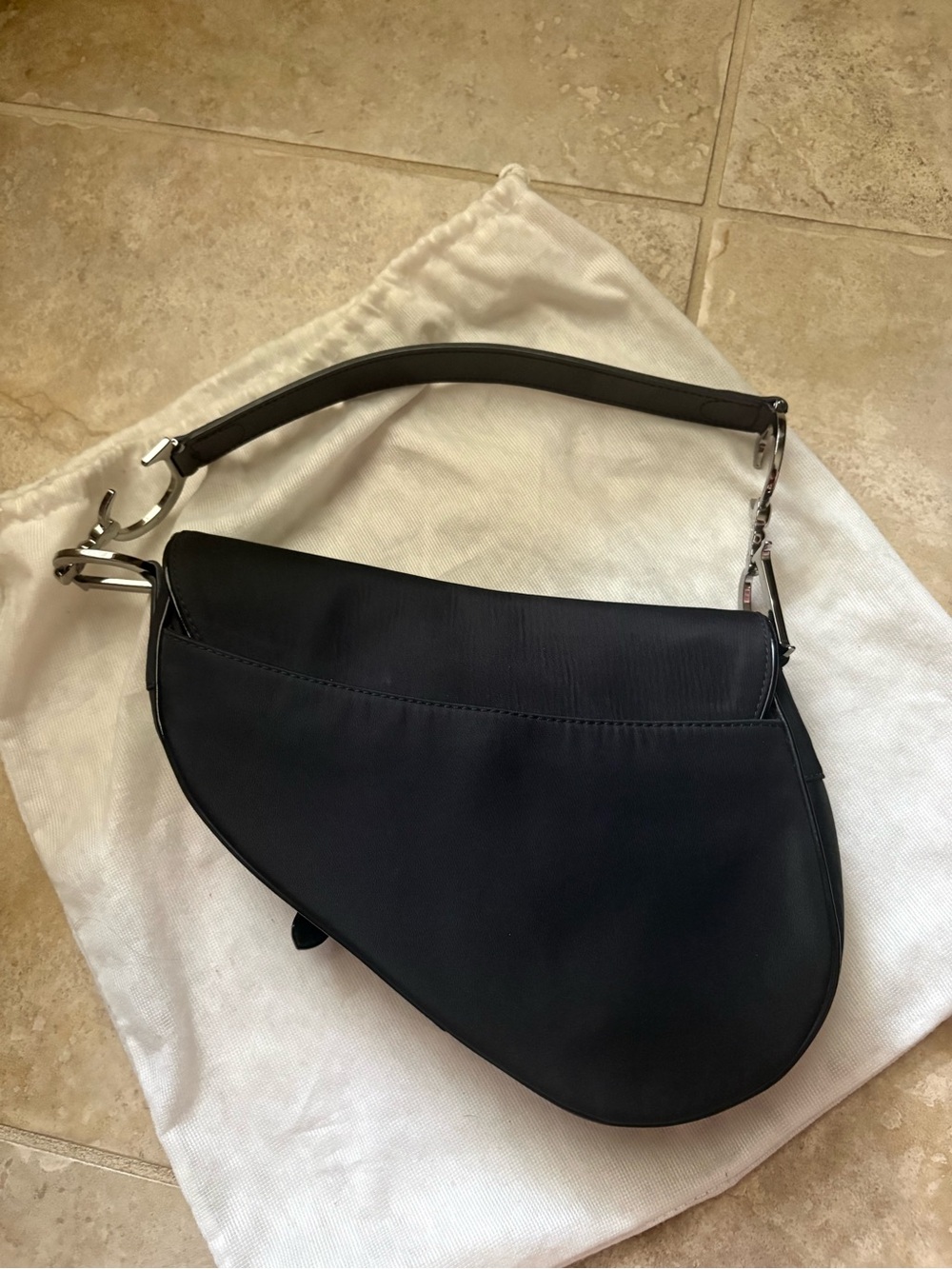 Christian Dior Black Saddle Bag - Picture 4 of 12